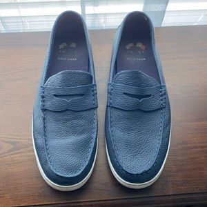 Men's blue leather Cole Haan shoes